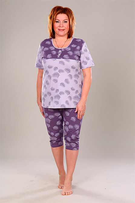 Пижама Анис. Цвет лиловый. Вид 1. Размер 48-60