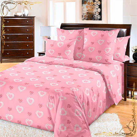 Комплект постельного белья Валери 4. Материал бязь. Цвет розовый. 