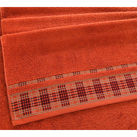 Полотенце Эдинбург терракот пл. 500 гр/м2. Материал махра. Цвет оранжевый.