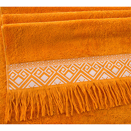 Полотенце Индиана темно-оранжевый пл. 500 гр/м2. Материал махра. Цвет желтый.
