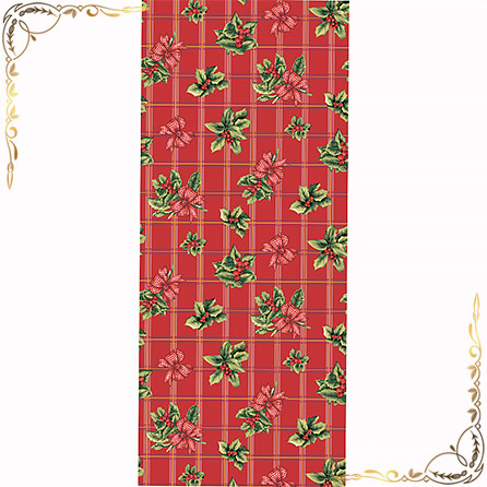Полотенце Рождественский букет   47Х70. Материал вафельное полотно. Цвет бордовый. 