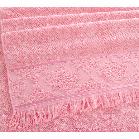 Полотенце Тоскана розовый пл. 500 гр/м2. Материал махра. Цвет розовый.
