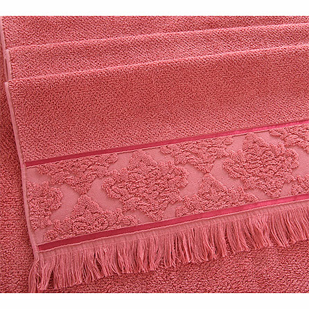 Полотенце Тоскана терракот пл. 500 гр/м2. Материал махра. Цвет розовый.