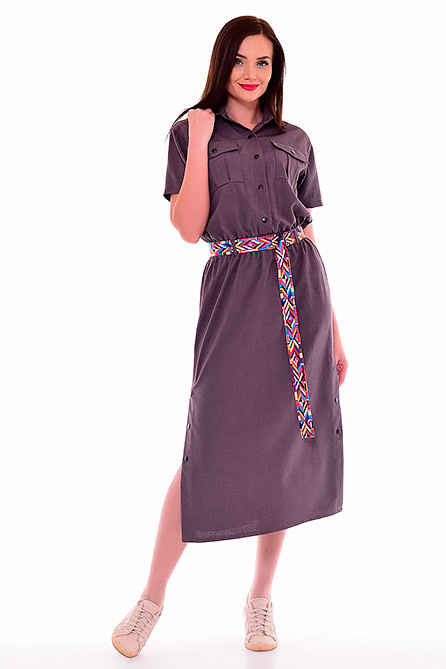 Платье 1-65. Цвет фиолетовый. Вид 3. Размер 42-56