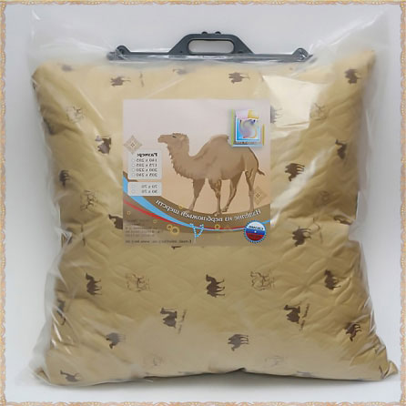  Подушка «Верблюжья шерсть» ЭКОНОМ. Вид упаковки