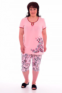 Пижама 1-143. Цвет розовый. Вид 3. Размер 48-60