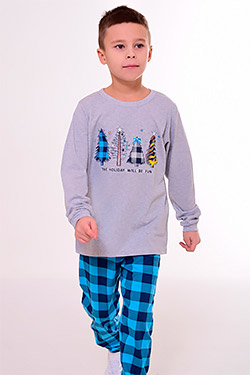 Пижама на мальчика из хлопка для дома 11-060