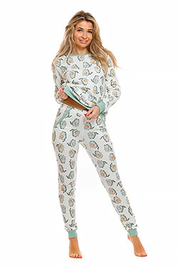 Пижама на девочку трикотажная с принтом Авокадо