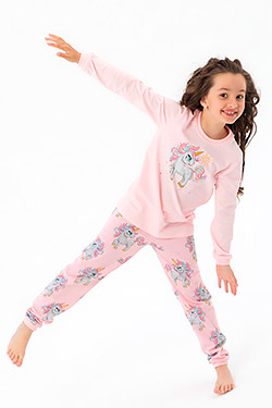 Пижама трикотажная на девочку яркого дизайна Искорка