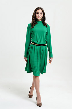 Платье 38551. Цвет зеленый. Вид 2. Размер 44-52