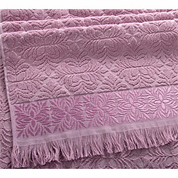Махровое полотенце Ария розово-коричневое пл. 500 гр м2