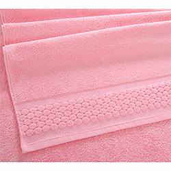 Махровое полотенце Нормандия розовое пл. 500 гр м2