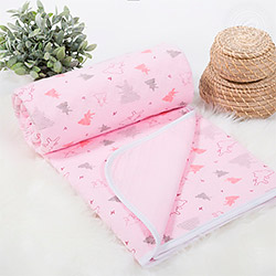 Одеяло трикотажное полотно Искорка розовое
