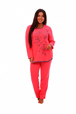 Пижама Лазурь. Цвет розовый. Вид 3. Размер 46-56