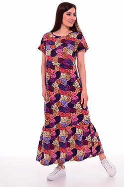 Платье 4-082. Цвет фиолетовый. Вид 2. Размер 48-62